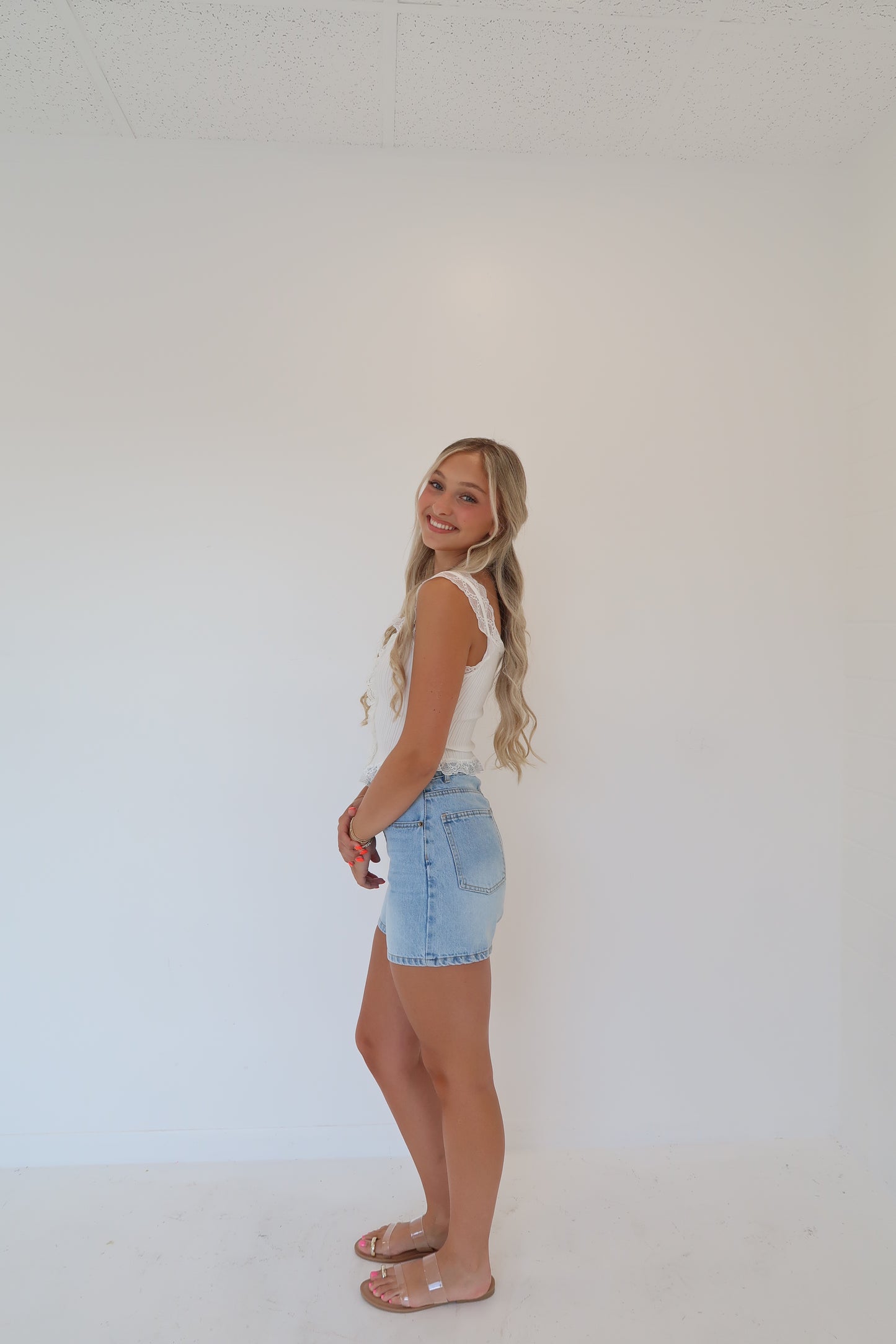 The Seaside Denim Shorts