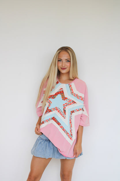 Pink Starburst Top