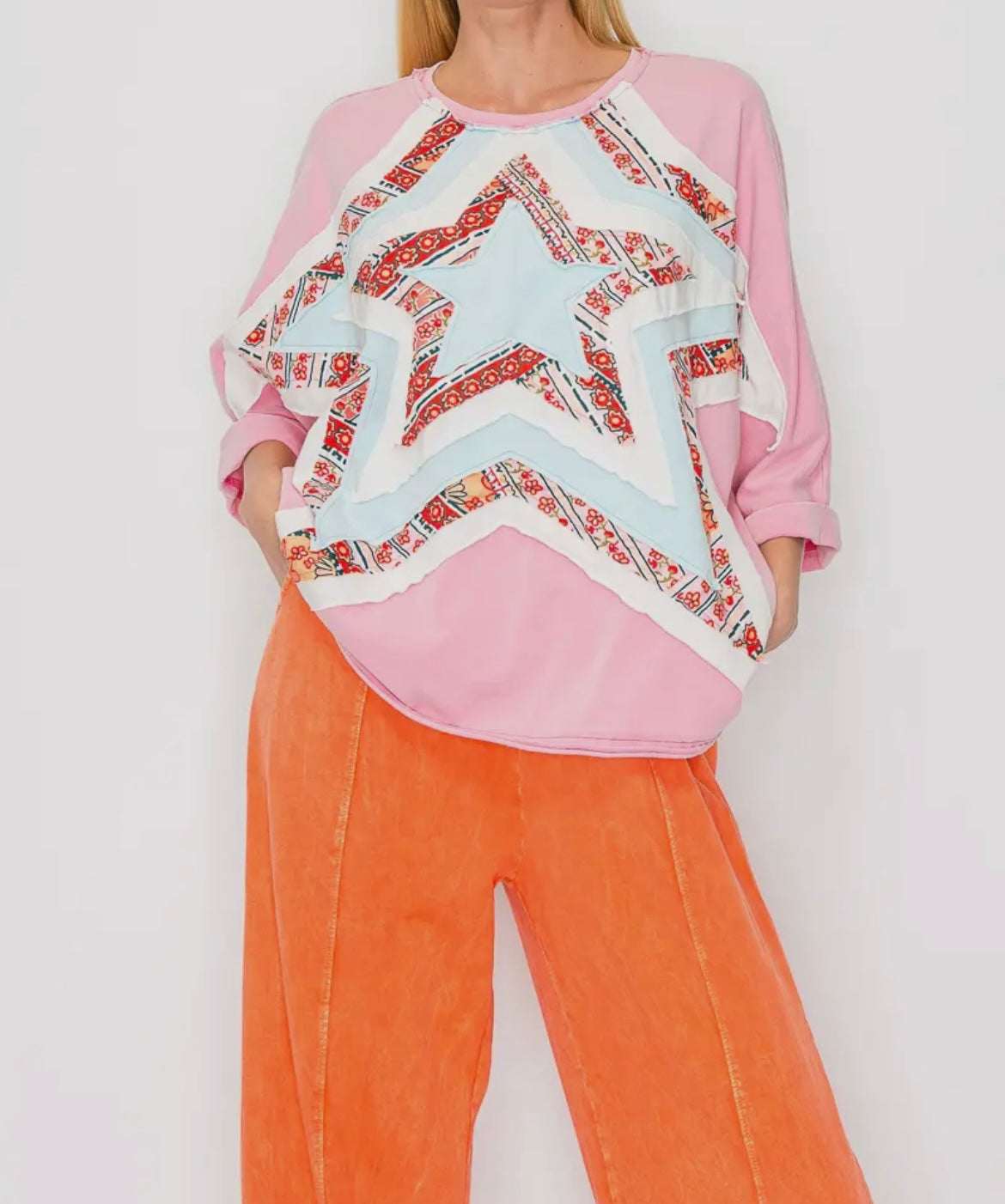 Pink Starburst Top