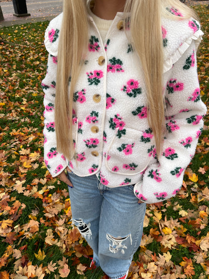 The Preppy Teddy Floral Jacket