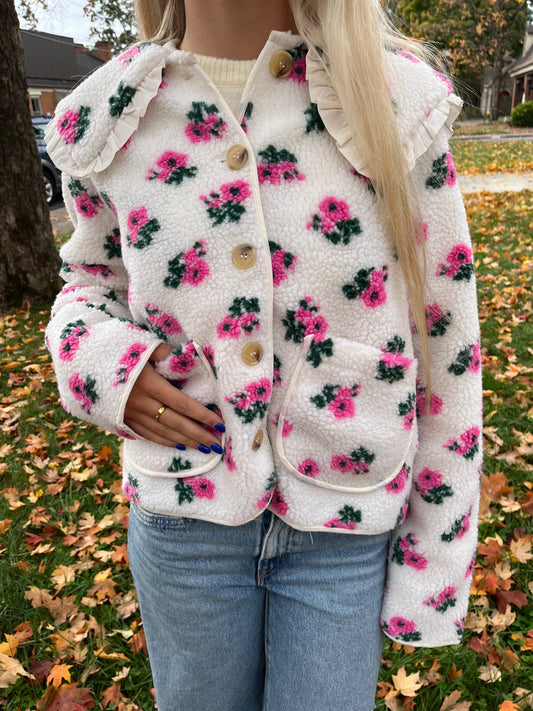 The Preppy Teddy Floral Jacket