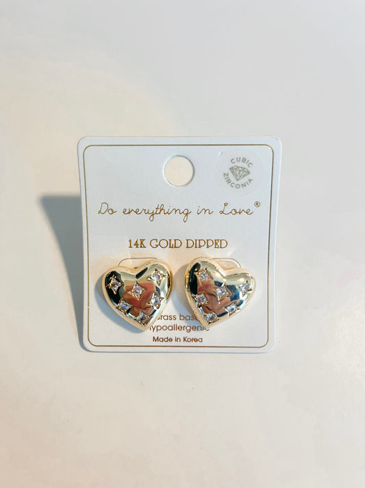 Heart Shimmer Earrings